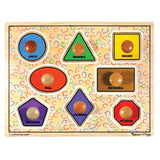 Melissa and Doug Kids Toy, Large Shapes Jumbo Knob Puzzle
