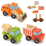 Melissa and Doug Stacking Construction Vehicles