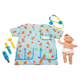 Melissa & Doug Pediatric Nurse Role Play Costume Set (8pc) - Includes Baby Doll, Stethoscope, Adult Unisex, Size: Newborn, Gold