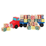 Melissa & Doug Alphabet Blocks Wooden Truck Educational Toy