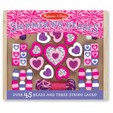 Melissa & Doug Shimmering Hearts Wooden Bead Set