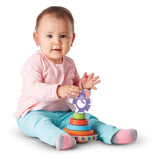 Melissa & Doug First Play Wooden Elephant Rocking Stacker (6 pcs)