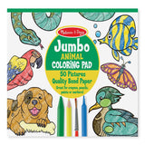 Melissa & Doug Jumbo 50-Page Kids' Coloring Pad - Space, Sharks, Sports, and More