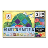 Melissa & Doug Big Button Number Fun Counting and Matching Activity Set Board Game