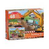 Melissa And Doug Building Site Jumbo Floor Puzzle 48pc