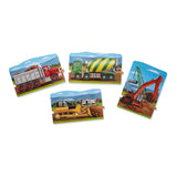 Melissa And Doug Construction 4-In-1 Jumbo Linking Floor Puzzle 96pc