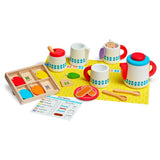Melissa & Doug Wooden Steep & Serve Tea Set