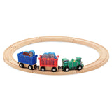 Melissa & Doug Zoo Animal Wooden Train Set (12+pc)