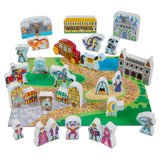 Melissa and Doug Wooden Castle and Kingdom Play Set with 32 Blocks