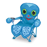 Melissa & Doug Sunny Patch Flex Octopus Folding Beach Chair with Carrying Case