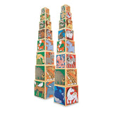 Melissa & Doug Wooden Animal Nesting Blocks - 8 Blocks Stack to Almost 3 Feet Tall