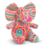 Melissa & Doug Sally Elephant - Patterned Pal Stuffed Animal