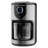 KitchenAid 12 Cup Glass Carafe Onyx Black Coffee Maker (KCM111OB) Closeout