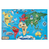 Melissa and Doug Kids Toy, World Map 33-Piece Floor Puzzle