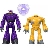 Bundle of 2 |Imaginext Disney Pixar Action Figure 2-Pack (Buzz Lightyear & Sox + Zurg & Zyclops)