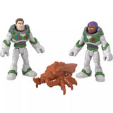 Bundle of 2 |Imaginext Disney Pixar Action Figure 2-Pack (Buzz Lightyear & Sox) + Buzz Lightyear & Alisha Hawthorne)