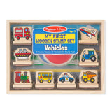 Melissa & Doug My First Wooden Stamp Set - Vehicles