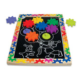 Melissa & Doug Switch and Spin Magnetic Gear Board - Educational Toy With 8 Gears and 5 Double-Sided Designs Board Game
