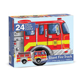 Melissa And Doug Fire Truck Jumbo Floor Puzzle 24pc