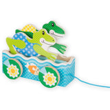 Melissa & Doug First Play Friendly Frogs Wooden Pull Toy