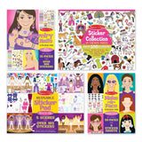 Melissa & Doug Sticker Pads Set: Jewelry and Nails, Dress-Up, Make-a-Face, Favorite Themes - 1225+ Stickers