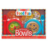 Melissa & Doug Create-A-Meal Fill Em Up Bowls (12 pcs) - Play Food and Kitchen Accessories