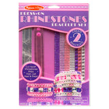 Melissa & Doug Press-On Rhinestones Bracelet-Making Set (Makes 2 Bracelets)