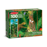 Melissa & Doug Rainforest Jumbo Jigsaw Floor Puzzle 100pc