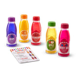 Melissa & Doug Tip & Sip Toy Juice Bottles and Activity Card (6pc)