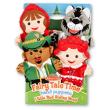 Melissa & Doug Fairy Tale Friends Hand Puppets (Set of 4) - Little Red Riding Hood, Wolf, Grandmother, and Woodsman