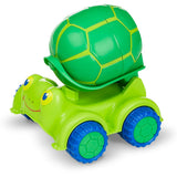 Melissa & Doug Sunny Patch Snappy Turtle Cement Mixer Construction Vehicle
