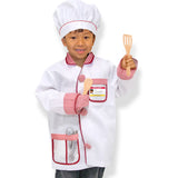 Melissa & Doug Chef Role Play Costume Dress -Up Set With Realistic Accessories, Adult Unisex, Size: One Size, Red/Gold/red