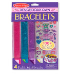 Melissa & Doug Design-Your-Own Bracelets With 100+ Sparkle Gem and Glitter Stickers