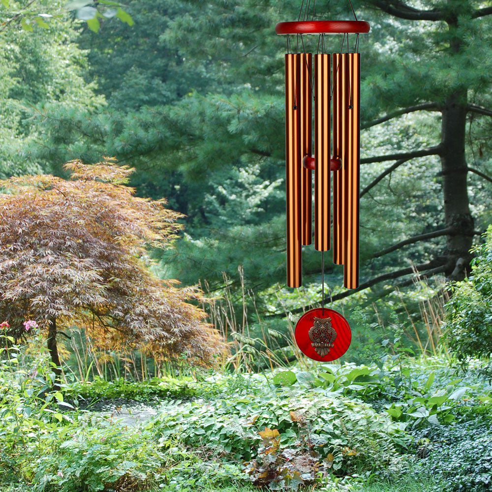 Woodstock Habitats Chime - Bronze, Owl HCBRO