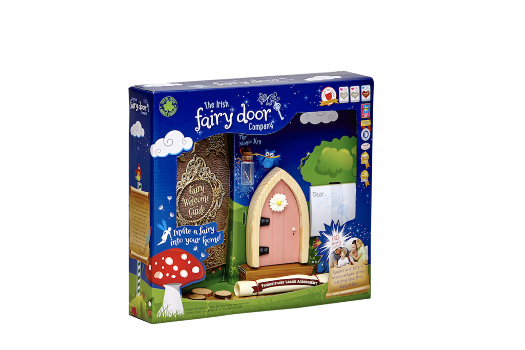 Irish Fairy Door Pink Arched FD554215