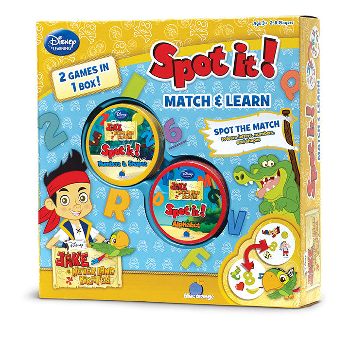 Blue Orange Spot it! 2-in-1 Jake and the Never Land Pirates