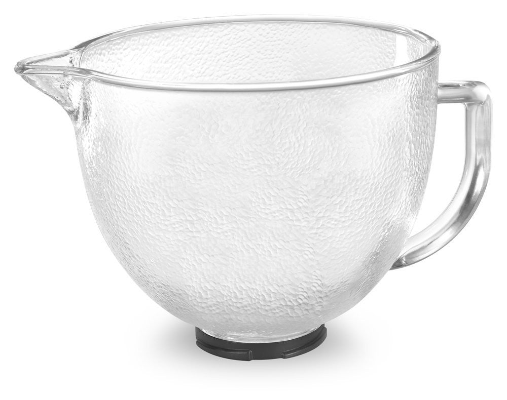 Kitchenaid 5 Qt. Hammered Glass Bowl with Pour Spout Lid K5GBH