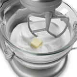 KitchenaidAid Professional 600 Design Series with Glass Bowl - Sugar Pearl Silver KF26M22SR