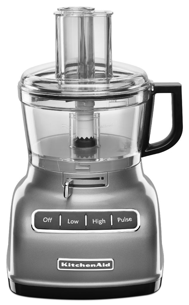 KitchenaidAid 7-Cup Food Processor with ExactSlice System - Contour Silver KFP0722CU