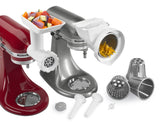 Kitchenaid Mixer Attachment Pack #2: - Food Grinder, Rotor Slicer/Shredder, Sausage Stuffer Kit - KGSSA