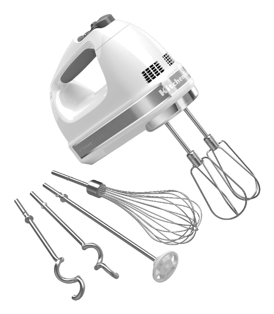 Kitchenaid 9-Speed Digital Hand Mixer - White KHM926WH