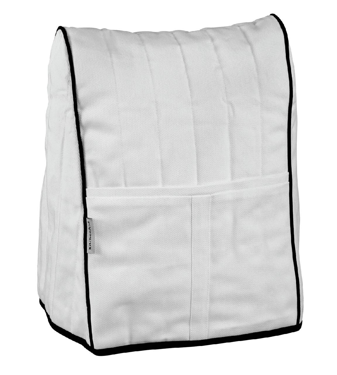 Kitchenaid Cloth Cover White With Black Piping KMCC1WH