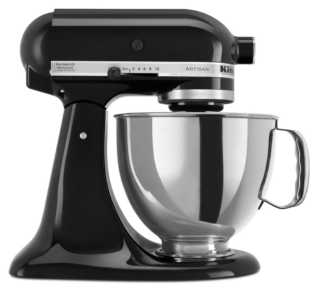 Kitchenaid 5 Qt. Artisan Series with Pouring Shield - Onyx Black KSM150PSOB