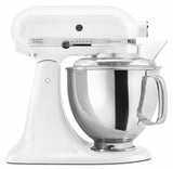 Kitchenaid 5 Qt. Artisan Series with Pouring Shield - White KSM150PSWH