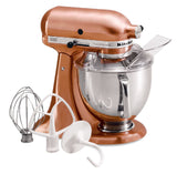 Kitchenaid 5 Qt. Custom Metallic Series with Pouring Shield - Satin Copper KSM152PSCP