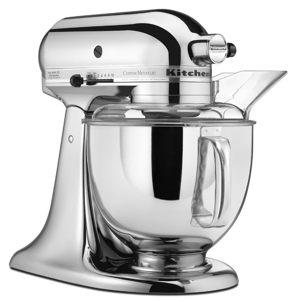 Kitchenaid 5 Qt. Custom Metallic Series with Pouring Shield - Chrome KSM152PSCR