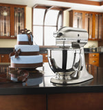 Kitchenaid 5 Qt. Custom Metallic Series with Pouring Shield - Brushed Nickel KSM152PSNK