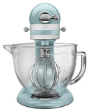 Kitchenaid 5 Qt. Artisan Design Series with Glass Bowl - Azure Blue KSM155GBAZ