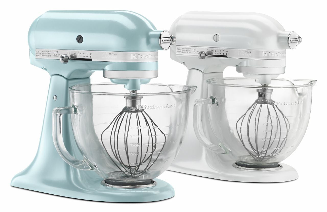 KSM155GBAZ Kitchenaid Artisan® Design Series 5 Quart Tilt-Head Stand Mixer  with Glass Bowl - Azure Blue AZURE BLUE