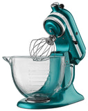 KitchenaidAid 5 Qt. Artisan Design Series with Glass Bowl Sea Glass KSM155GBSA